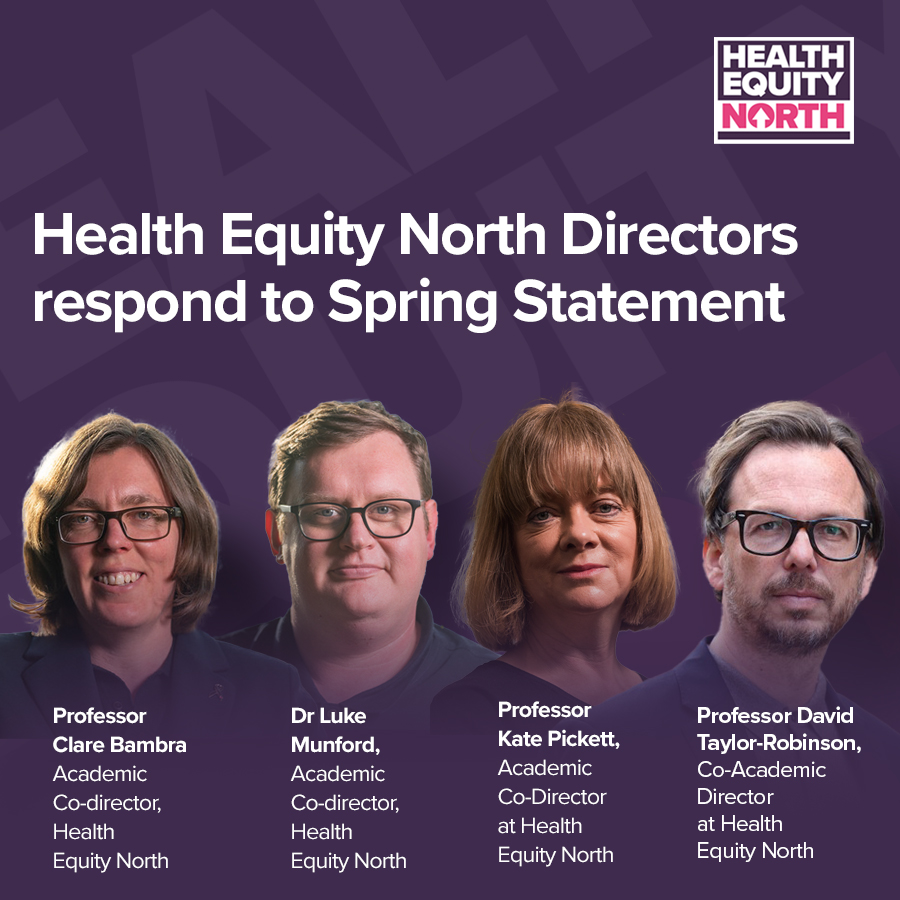 Health Equity North directors respond to Spring Statement